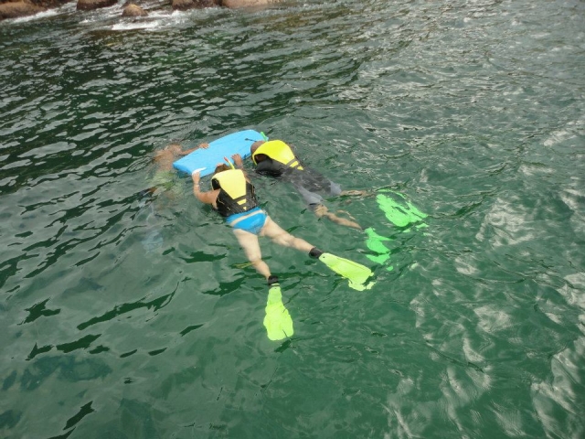 Snorkeleando en acapulco